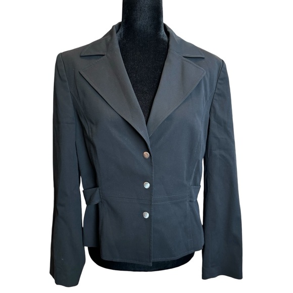 Talbots Petite Black Stretch Blazer - Size 12 - Picture 1 of 8